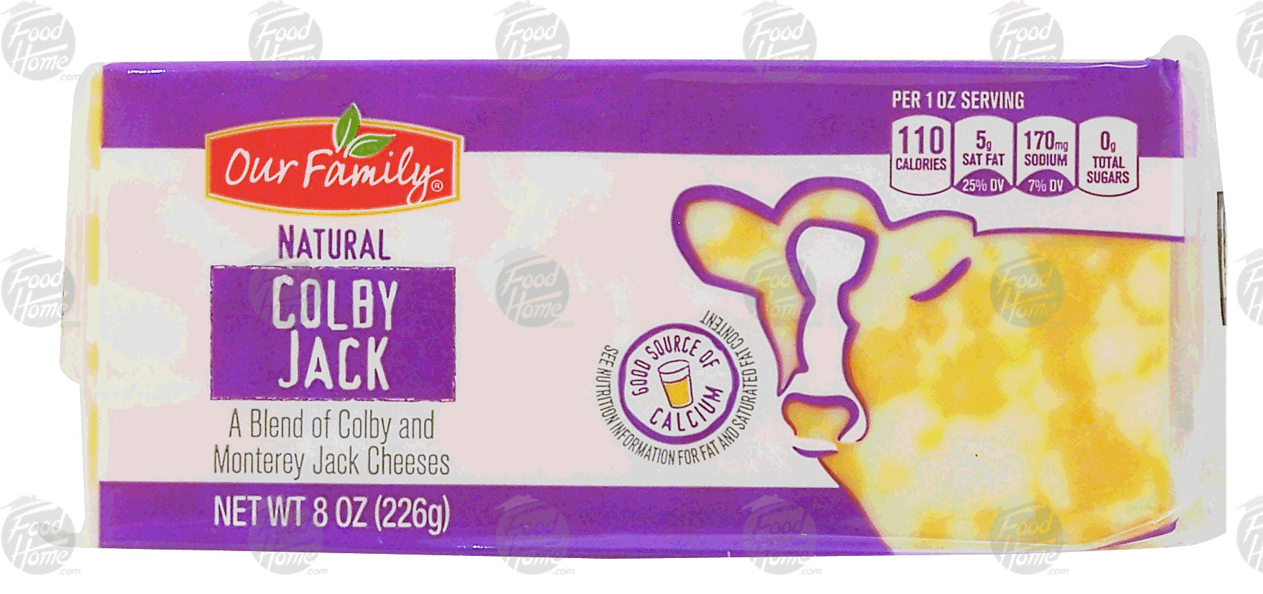 Our Family Natural colby jack cheese block Full-Size Picture